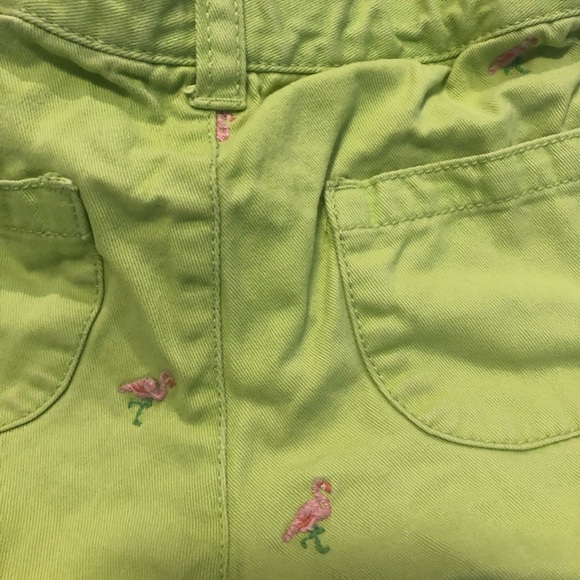 Girls Gymboree size 5 Embroidered Flamingo Shorts - Picture 3 of 5